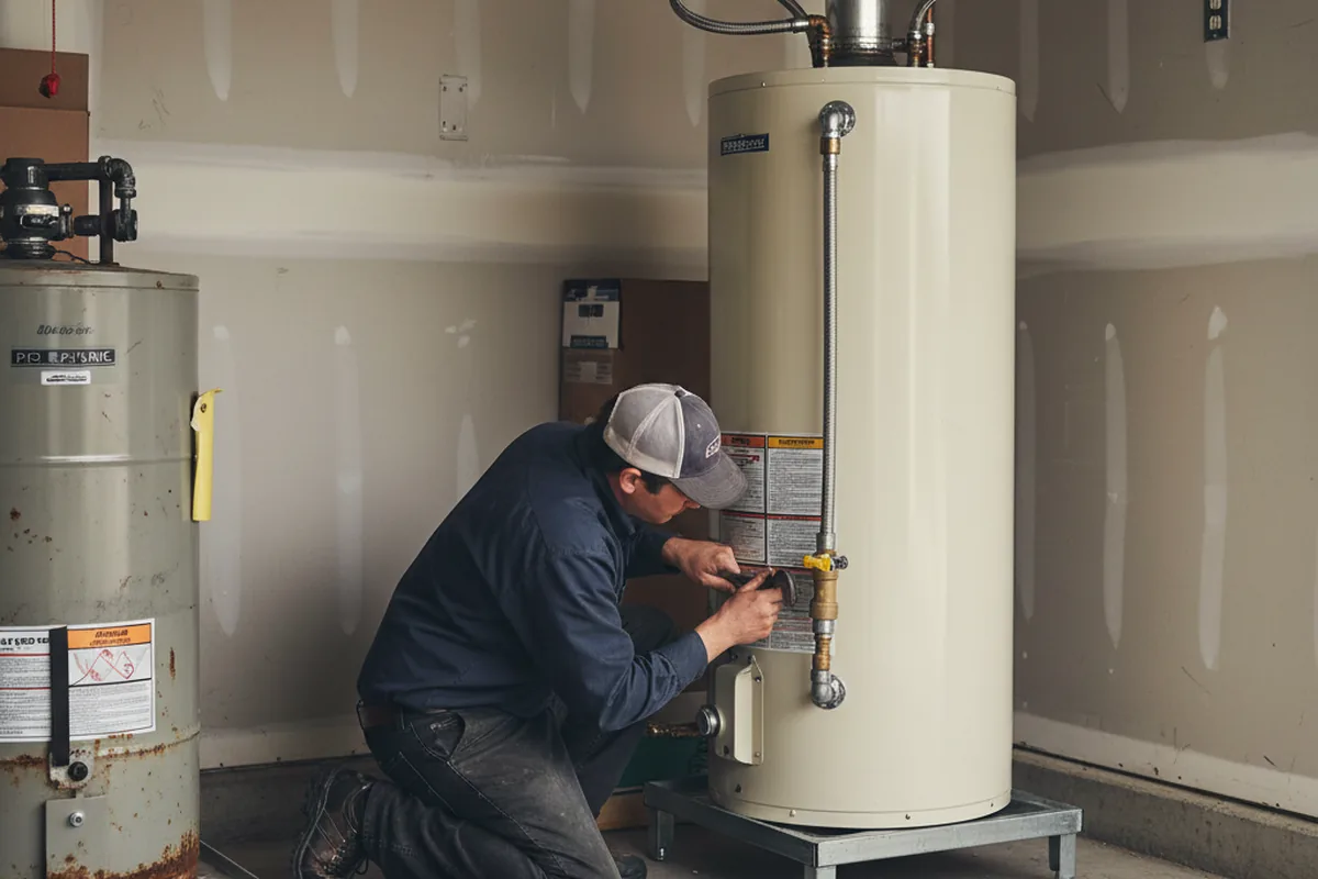 Water heater and shutoff valve replacement in Alexander City